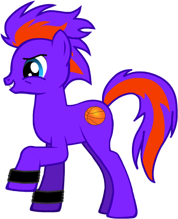 Slam Dunk Oc Pony With Basketball Cutie Mark By Lunafan88 - Monsters Vs Aliens Mlp (394x488)