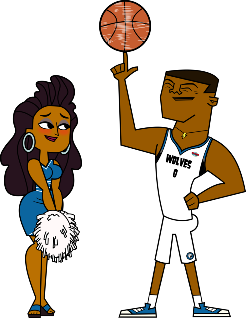 Td Basketball Couple - Lightning And Anne Maria (787x1016)