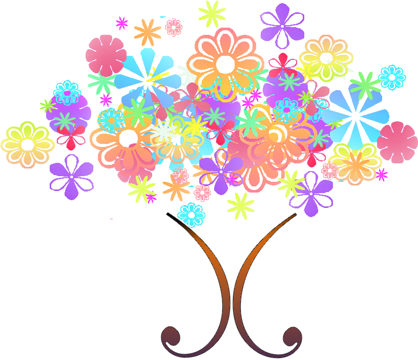 Flower Tree Clipart Png - Bouquet (1200x800)