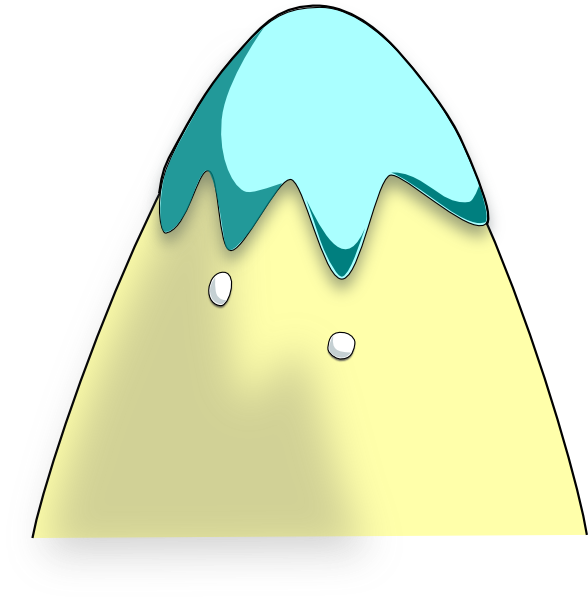 How To Set Use Blue Mountain Svg Vector - Dibujo De Un Glaciar Animado (588x599)