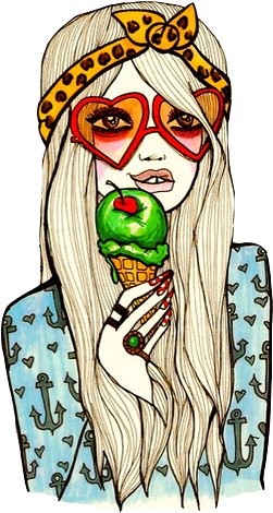 Vintage Girl Png 7 By Ananurputeri - Illustration (407x500)