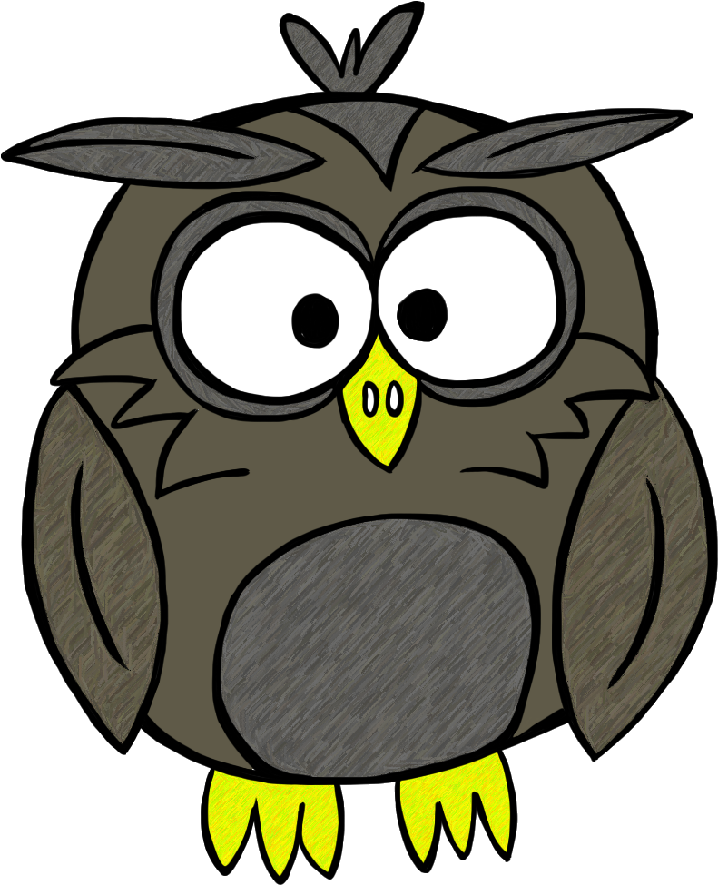 Here's A Freebie Of My Little Owl - Cartoon (855x988)