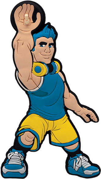 Dunkin Basketball Dude Trick Shot Sports Action Figure - Cartoon (467x600)