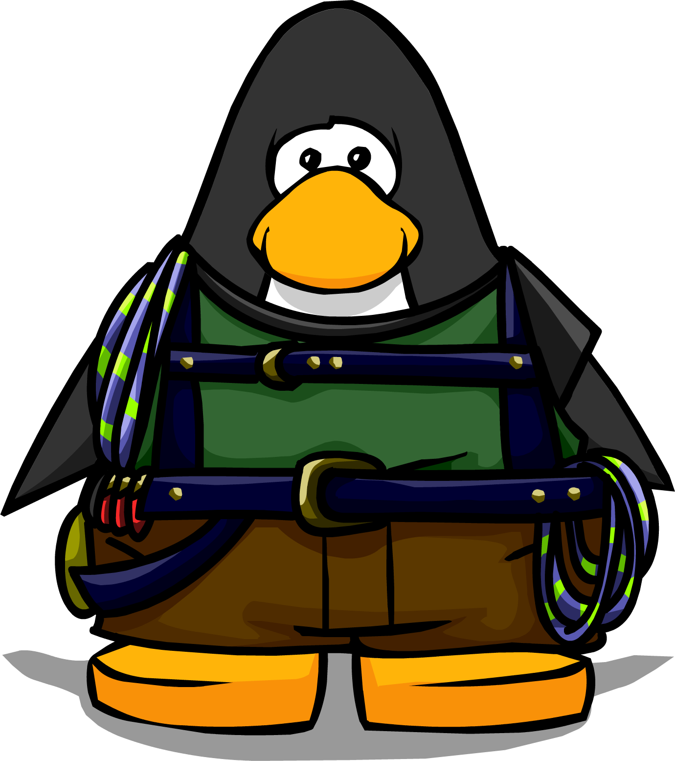 Mountain Climber Gear On Player Card - Club Penguin Penguin Band Hoodie (1380x1554)