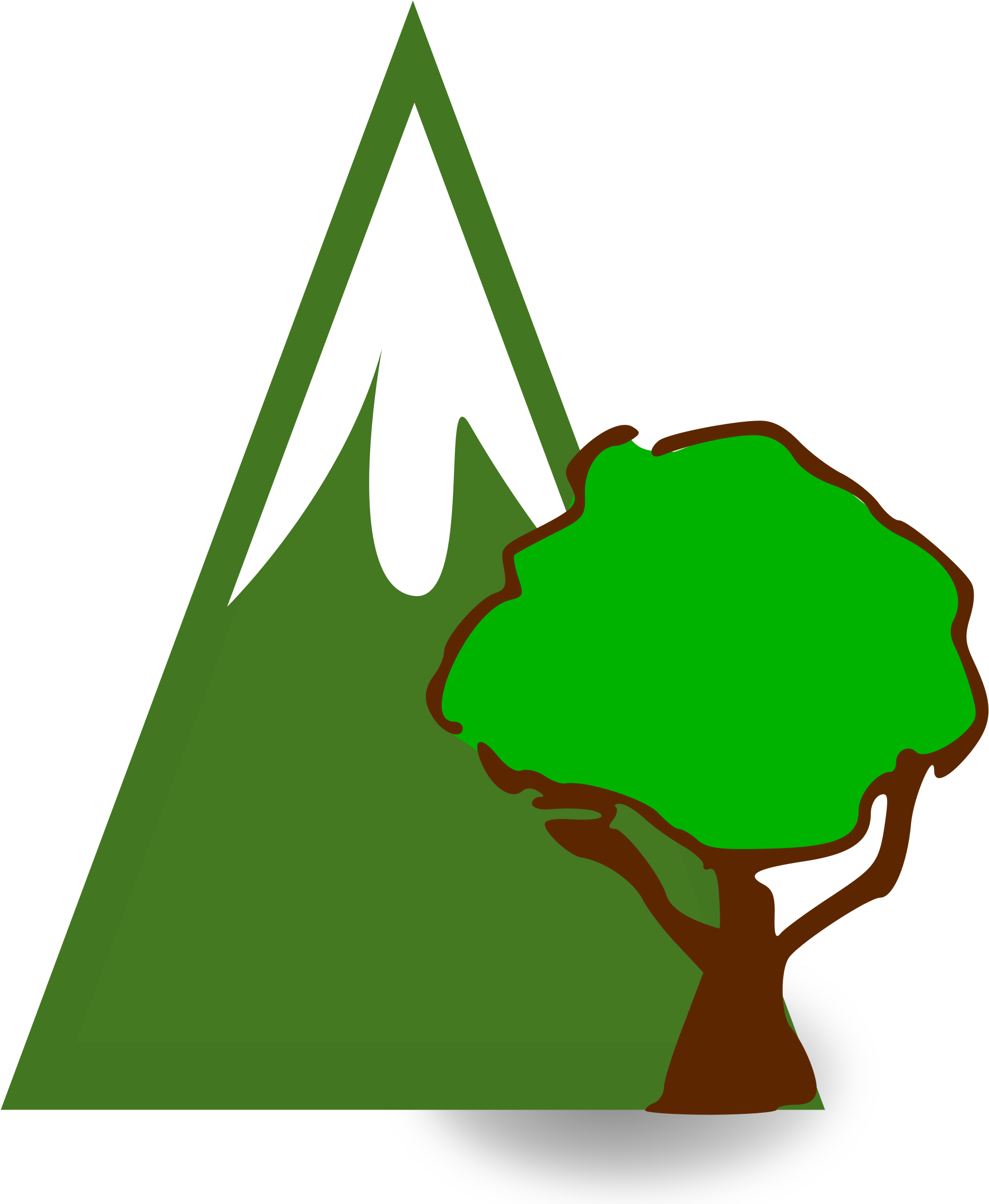Green Mountain Clipart - 2 Green Mountain Clip Art (2400x2400)