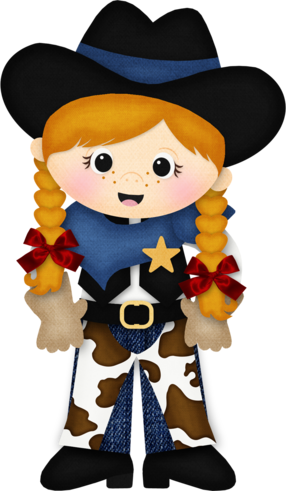 Cowgirl Clip Art Clip Art Girls Clipart Pinterest Cowboys - Cowgirl And Cowboy Clipart (286x491)