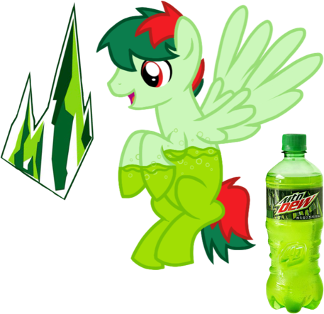 Mountain Dew Clipart Cartoon - New Mountain Dew Bottle (457x443)