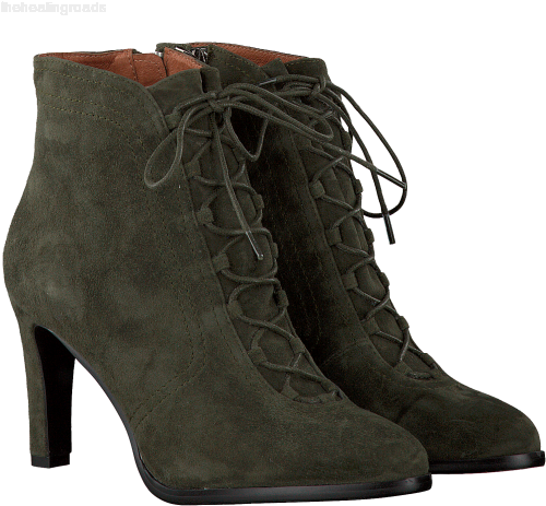Green Lola Cruz Booties Botin Acordonado T - Lola Cruz (500x500)