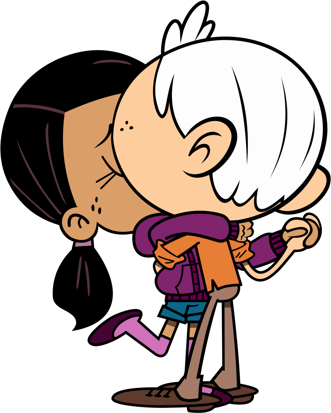 Lincoln And Ronnie Anne Kiss By Mandash1996 - Loud House Lincoln Loud (1280x1536)