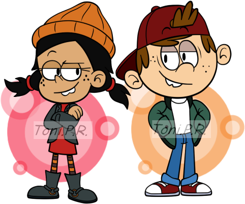 Lincoln And Ronnieanne-recess Edition By Sarkenthehedgehog - Loud House Recess (588x522)