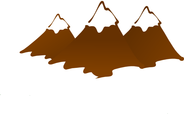 Mountains Clipart Black And White (600x373)