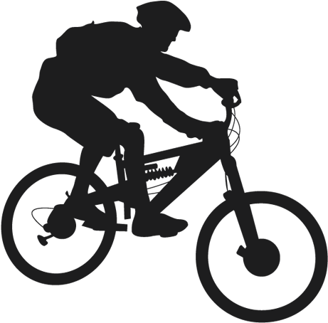 Cycling - Mountain Bike Silhouette Png (500x500)