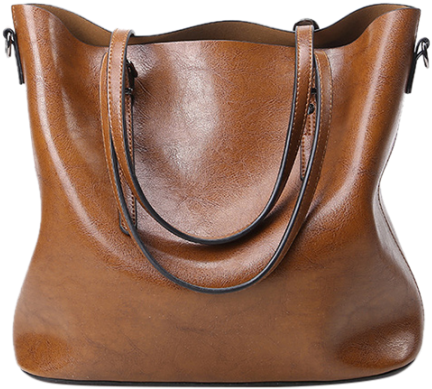 Fashion Brands Metal Buckles Pu Leather Shoulder Bag - Women Ladies Leather Shoulder Bag Tote Purse Handbag (600x600)