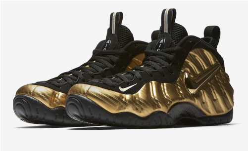 2018 Cheap Authentic Fashion Nike Air Foamposite Pro - Nike Air Foamposite Pro Metallic Gold (500x612)