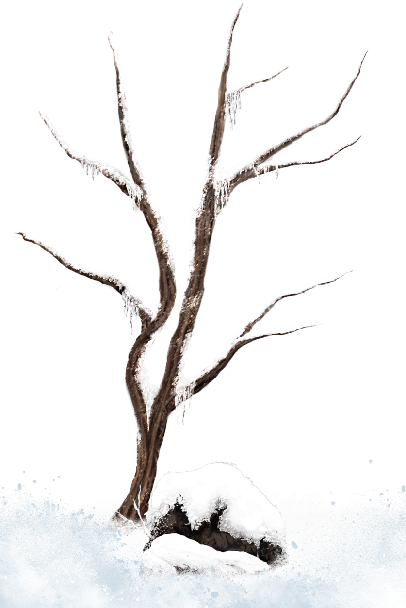 Winter Tree Branches Clip Art Clipart Free Download - Snow (836x1280)