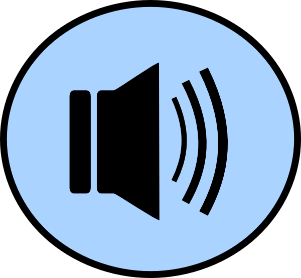 Speaker Button Png Clip Art - Loudspeaker (600x555)