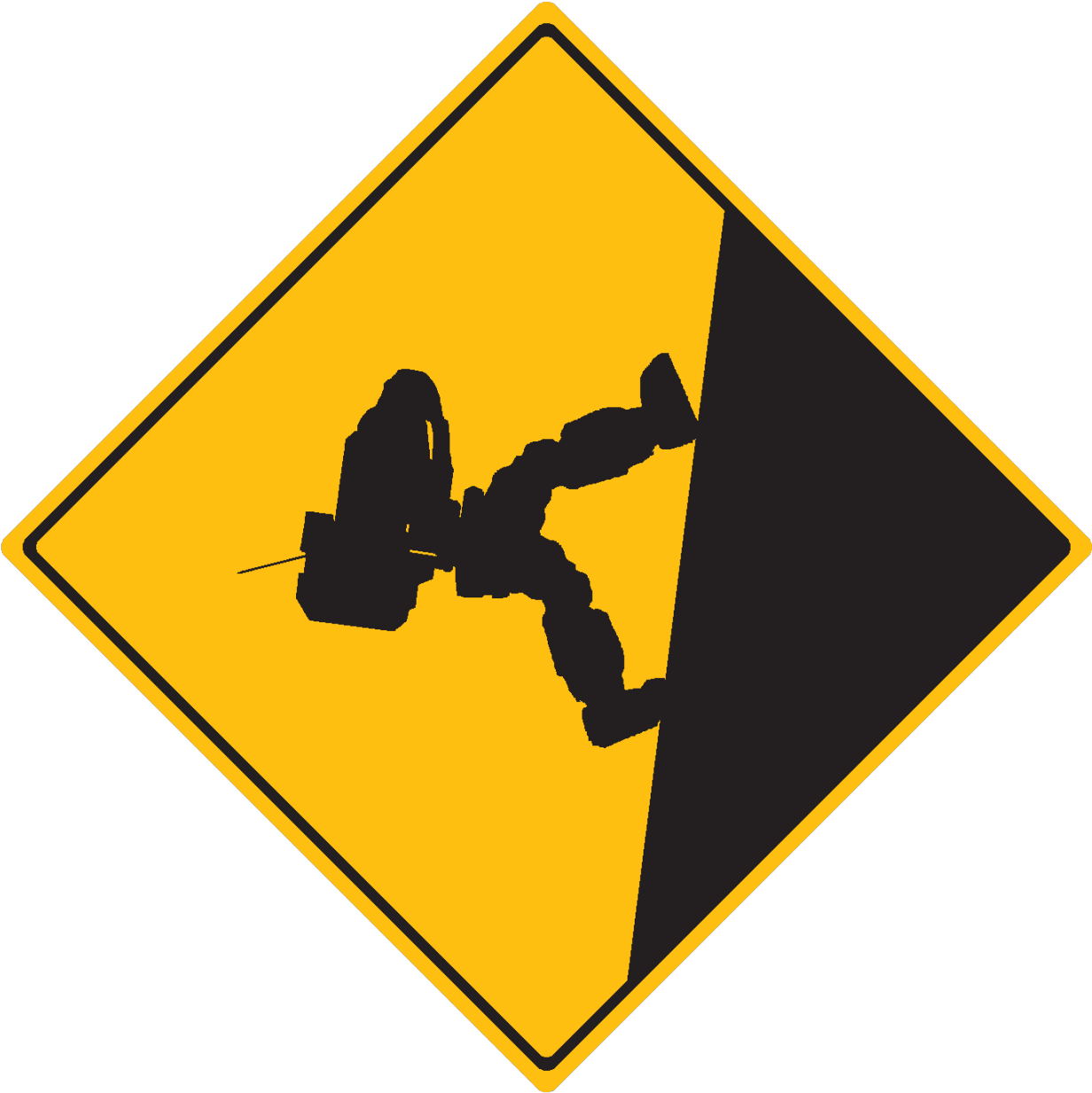 Clipart Mountain Png - Traffic Sign (1280x1258)