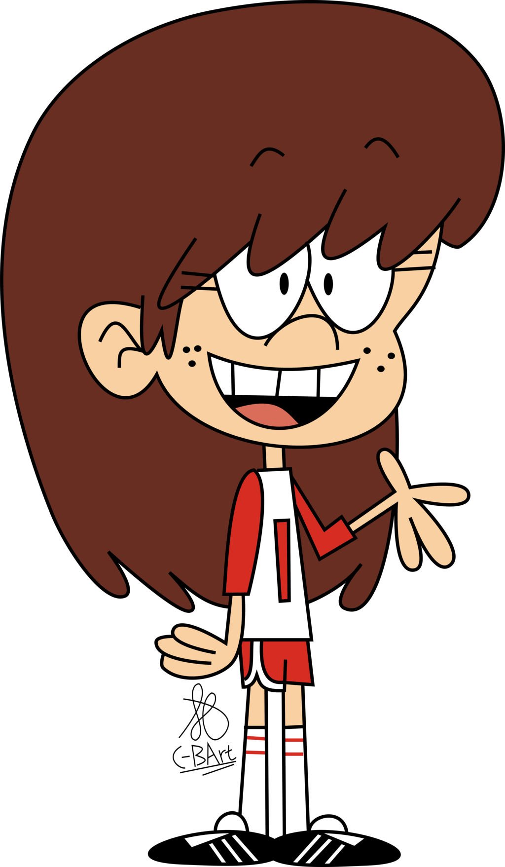 Lynn Loud With Her Hair Down - Loud House Lynn Hair Down (1024x1757)