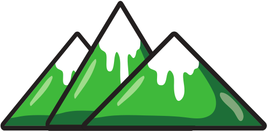 Natural Mountains With Snow In The Tip Design - Design (550x550)