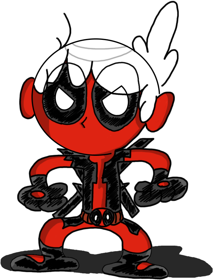 Pool By Flamingjets - Lincoln Loud As Deadpool (763x969)