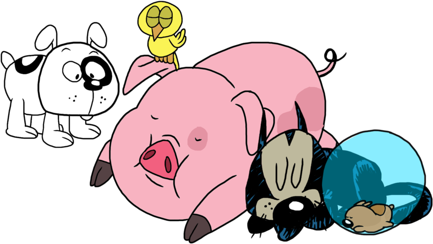 Waddles And The Loud Pets By Mathew Swift Va - The Loud House (1024x666)