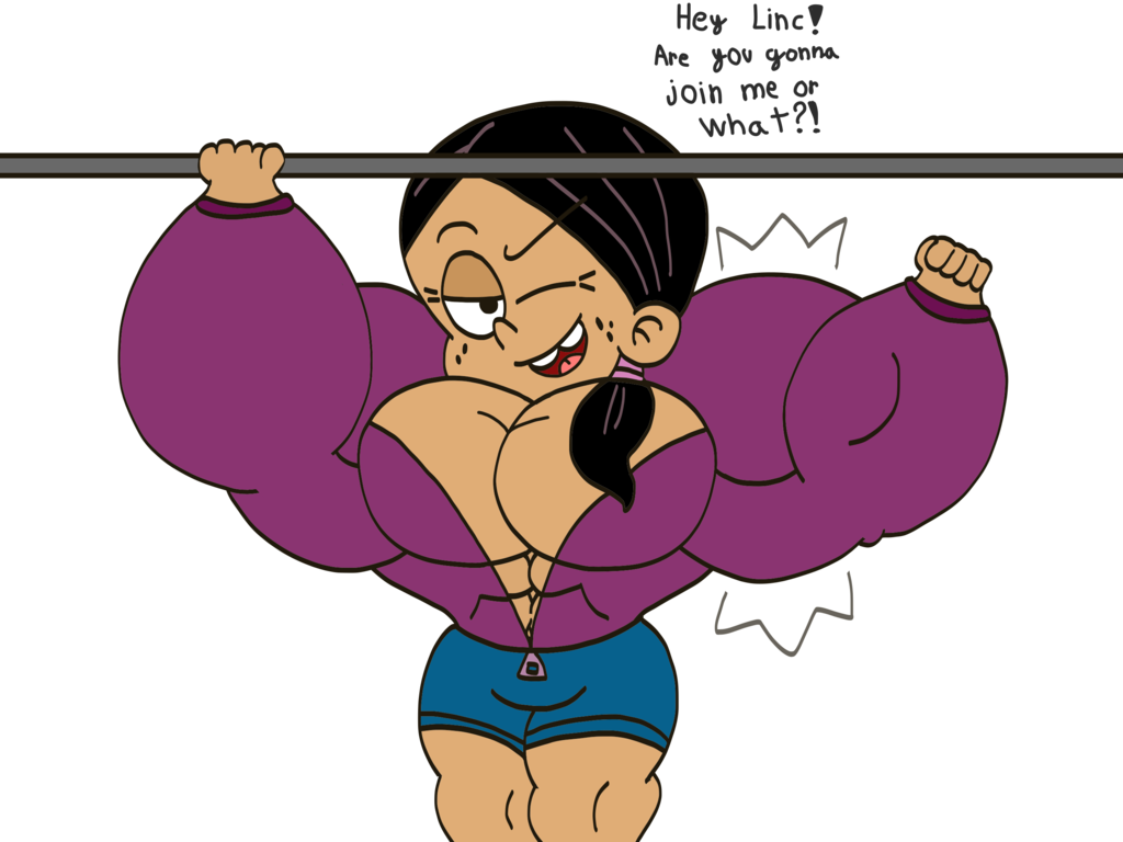 Ronnie Anne Needs A Gym Partner By Broozerpunch - Deviantart The Loud House Bodybuilder Lola (1024x768)
