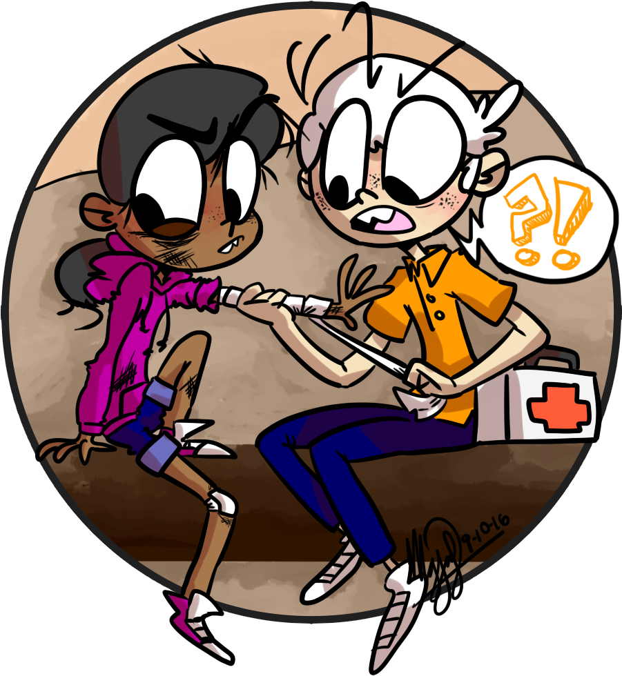 First Aid By Icecreampizzer First Aid By Icecreampizzer - Lincoln ❤ Ronnie Anne (900x1024)