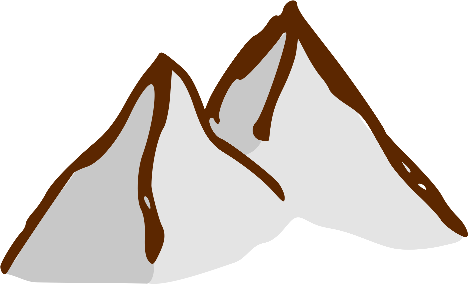 Рисунок горы png