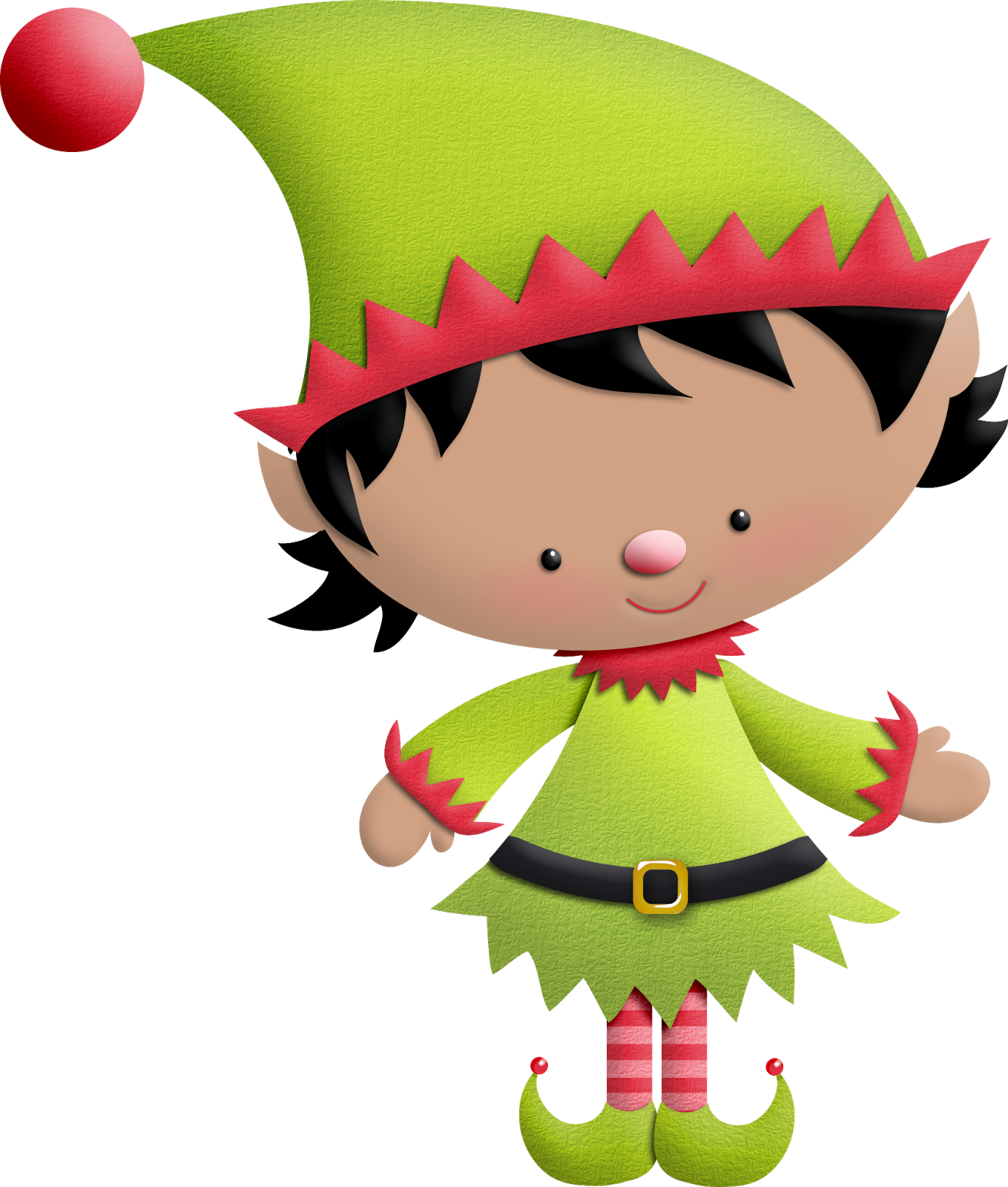 Elves ‿✿⁀○ - Elf Christmas Png (1359x1600)