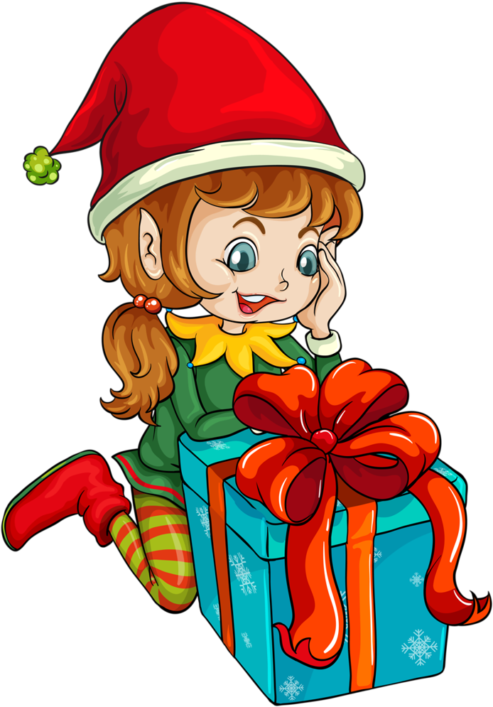 Duendes Navideños Caricatura (738x1024)