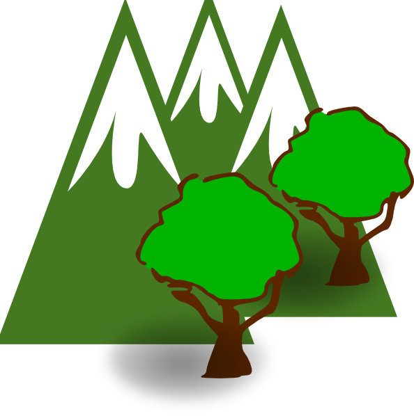 Mountain Forest Clip Art At Clkercom Vector - Green Mountain Clip Art (594x598)