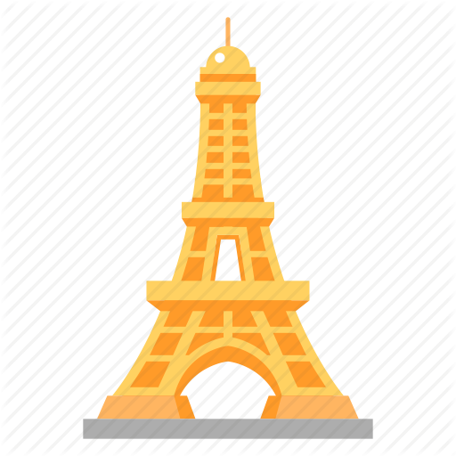 Eiffel Tower Clipart Famous Building - Eiffel Tower (512x512)