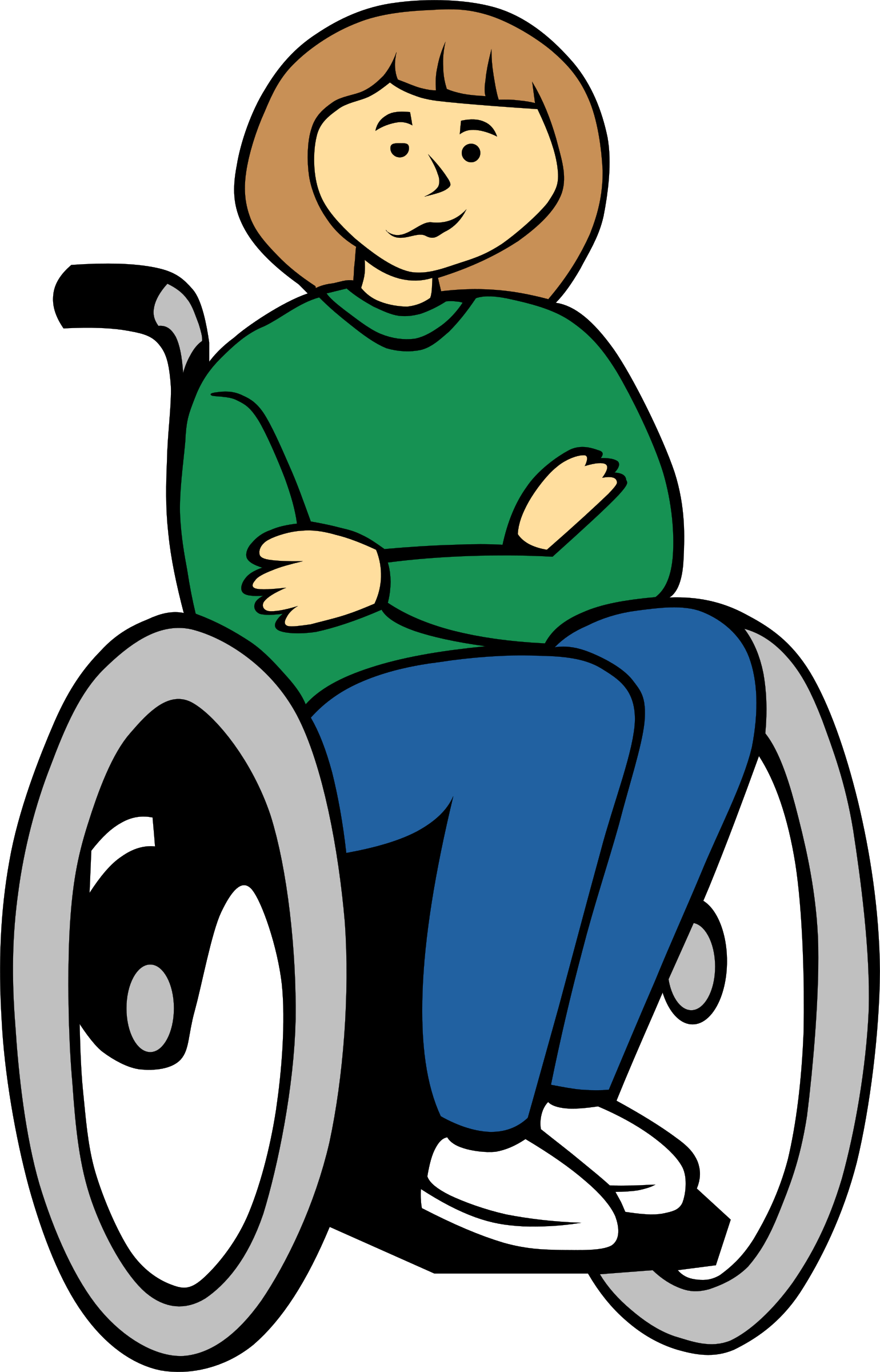 Mountain Clipart - Wheelchair Clipart (1540x2400)