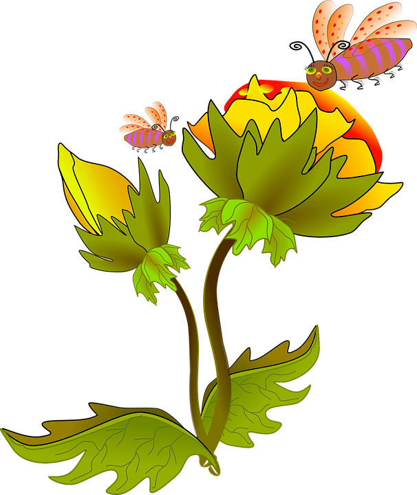 Green Wildflower Cliparts 9, Buy Clip Art - Queen Bee Clip Art (606x720)