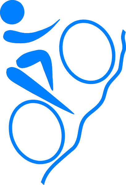 Mountain Biker Clip Art - Mountain Bike (408x599)