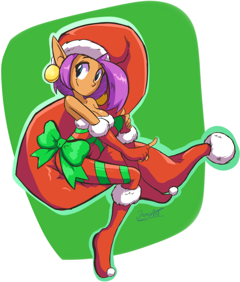 Christmas Elf Shantae By Jamoart - Cartoon (830x962)