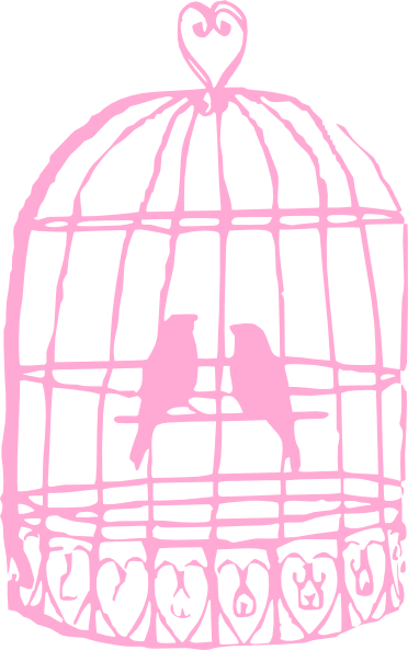 Birds In A Cage Drawing (372x593)