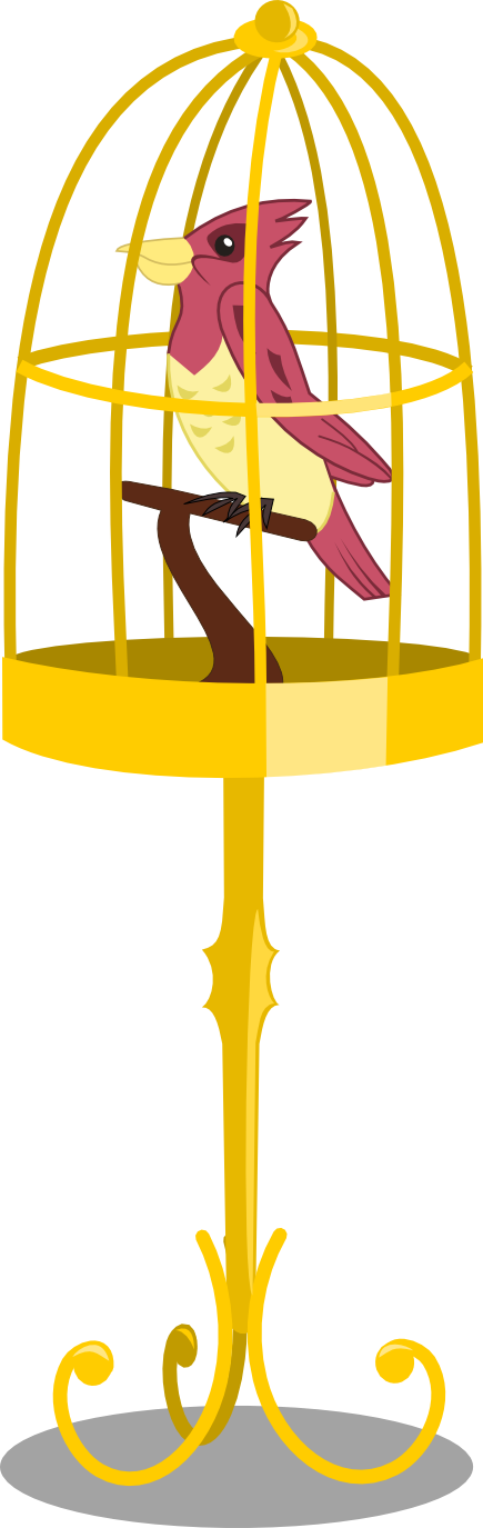 Mlp Bird By Matty4z - Mlp Cage Vector (435x1375)