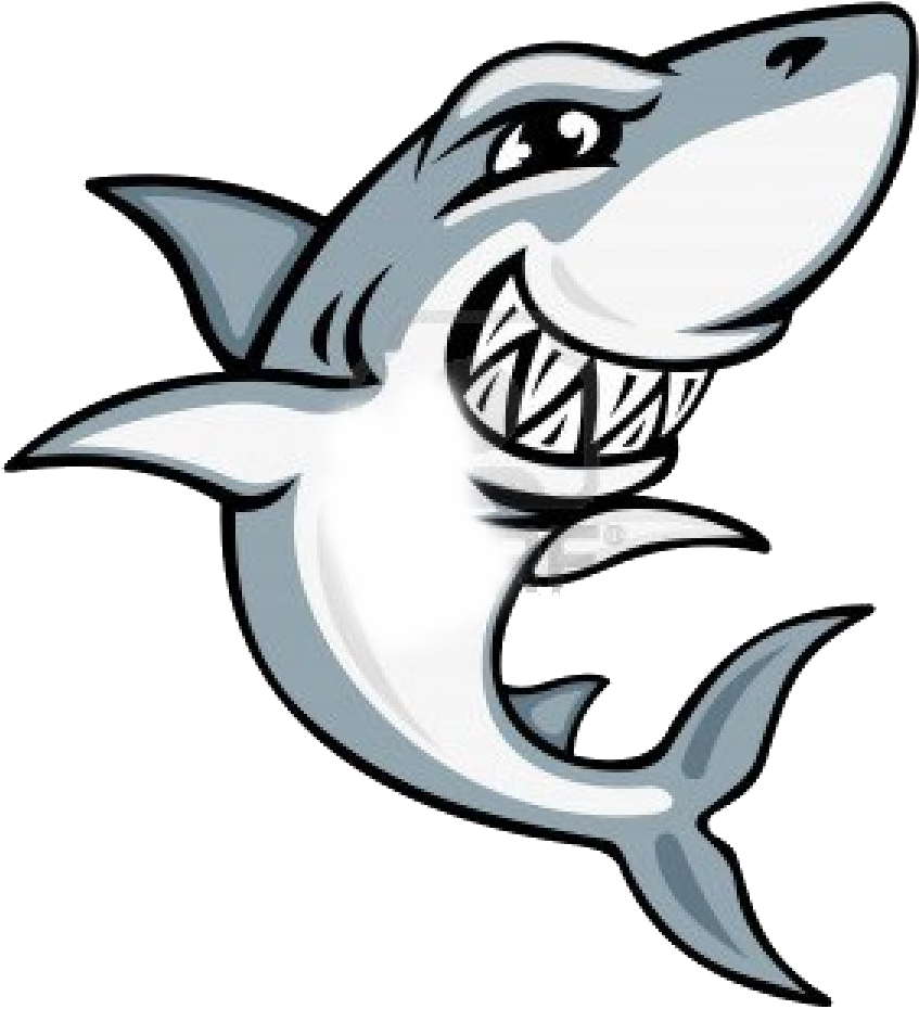 Cartoon Shark Mascot (951x1041)