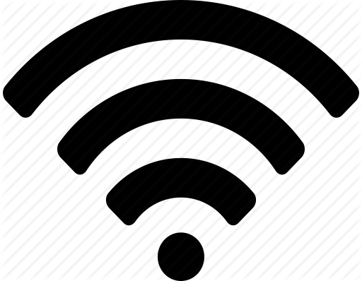 White Clipart Wifi - Wifi Icon Png (512x398)