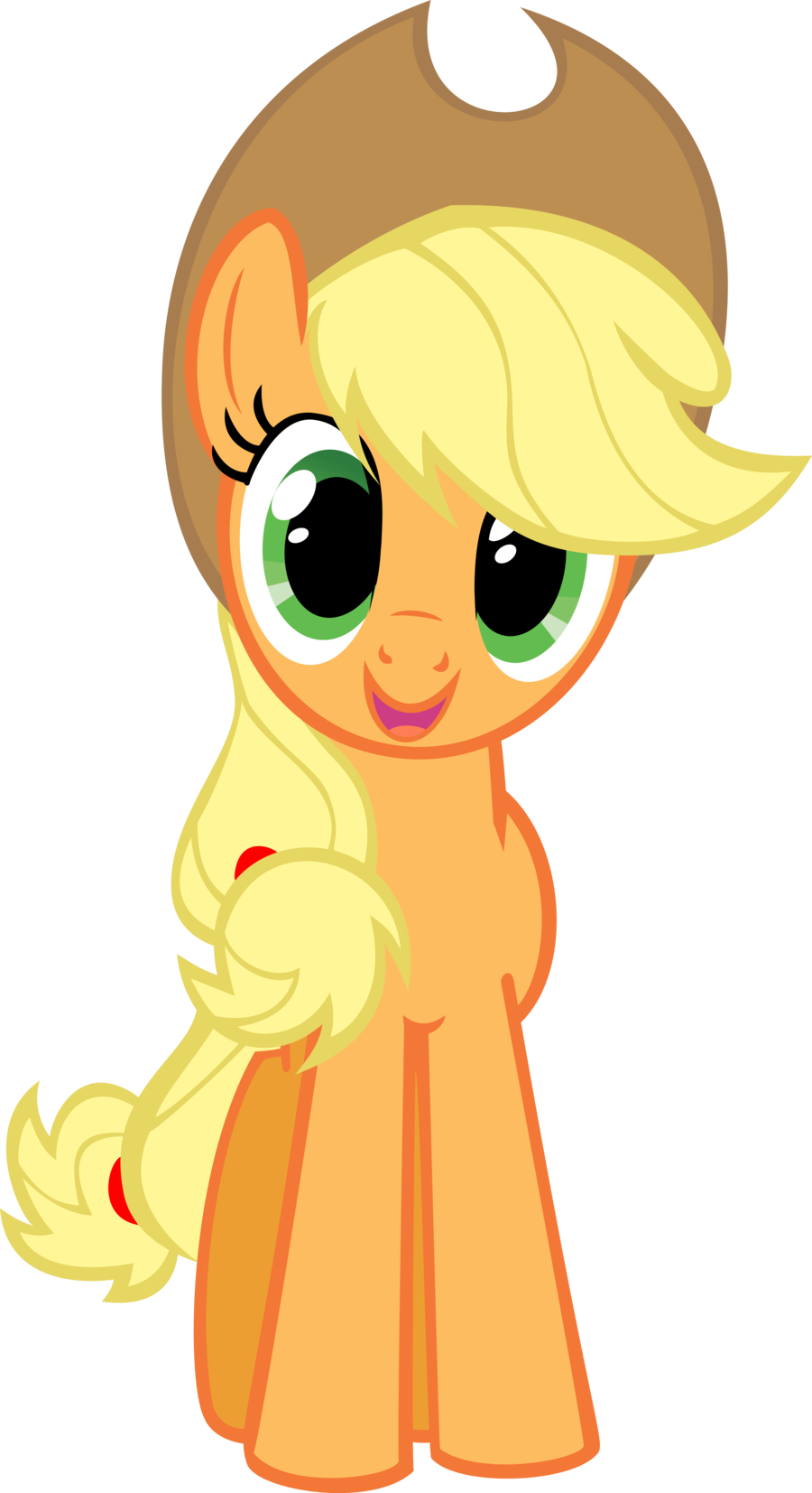 Applejack Voiced By Ashleigh Ball Is One Of The Main - My Little Pony Png Applejack (900x1653)