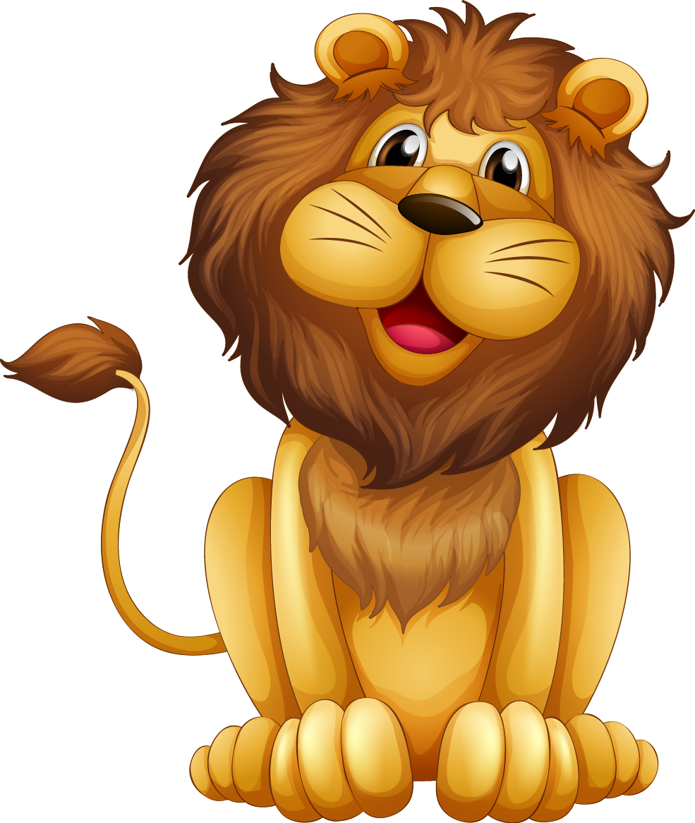 León De Dibujos Animados Ilustración - L Is For Lion (985x1166)