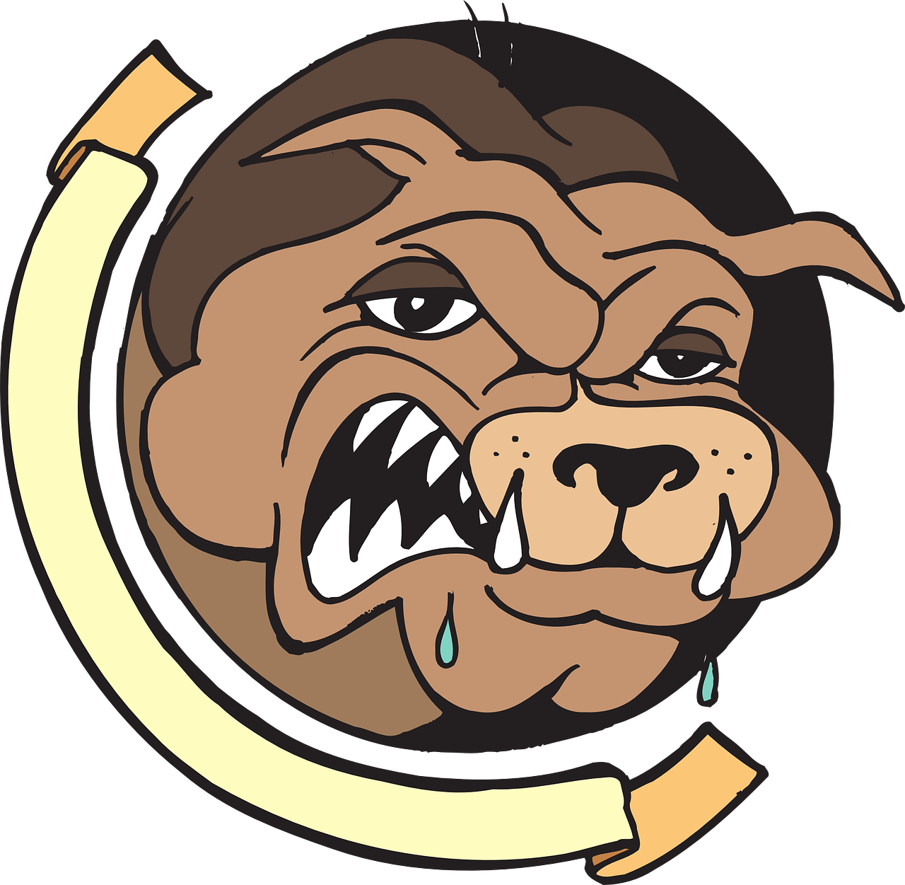 Bulldog Free Clipart 7, - Gambar Anjing Animasi (1280x1251)