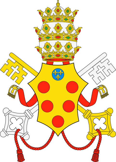 Escudo De León X - Juan Pablo Ii Colegio (481x669)