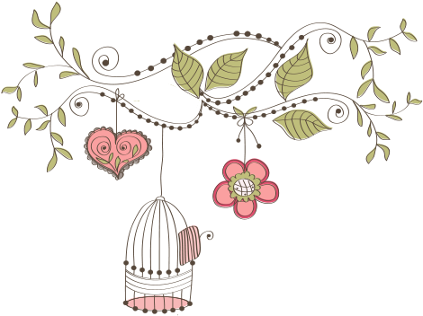 Cartoon Bird Cage - Sodial Vintage Wall Stickers Removable Branch Bird (600x600)