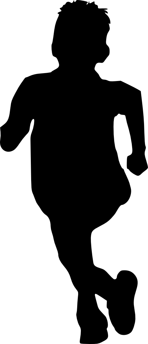 Free Download - Kids Png Silhouette (485x1125)