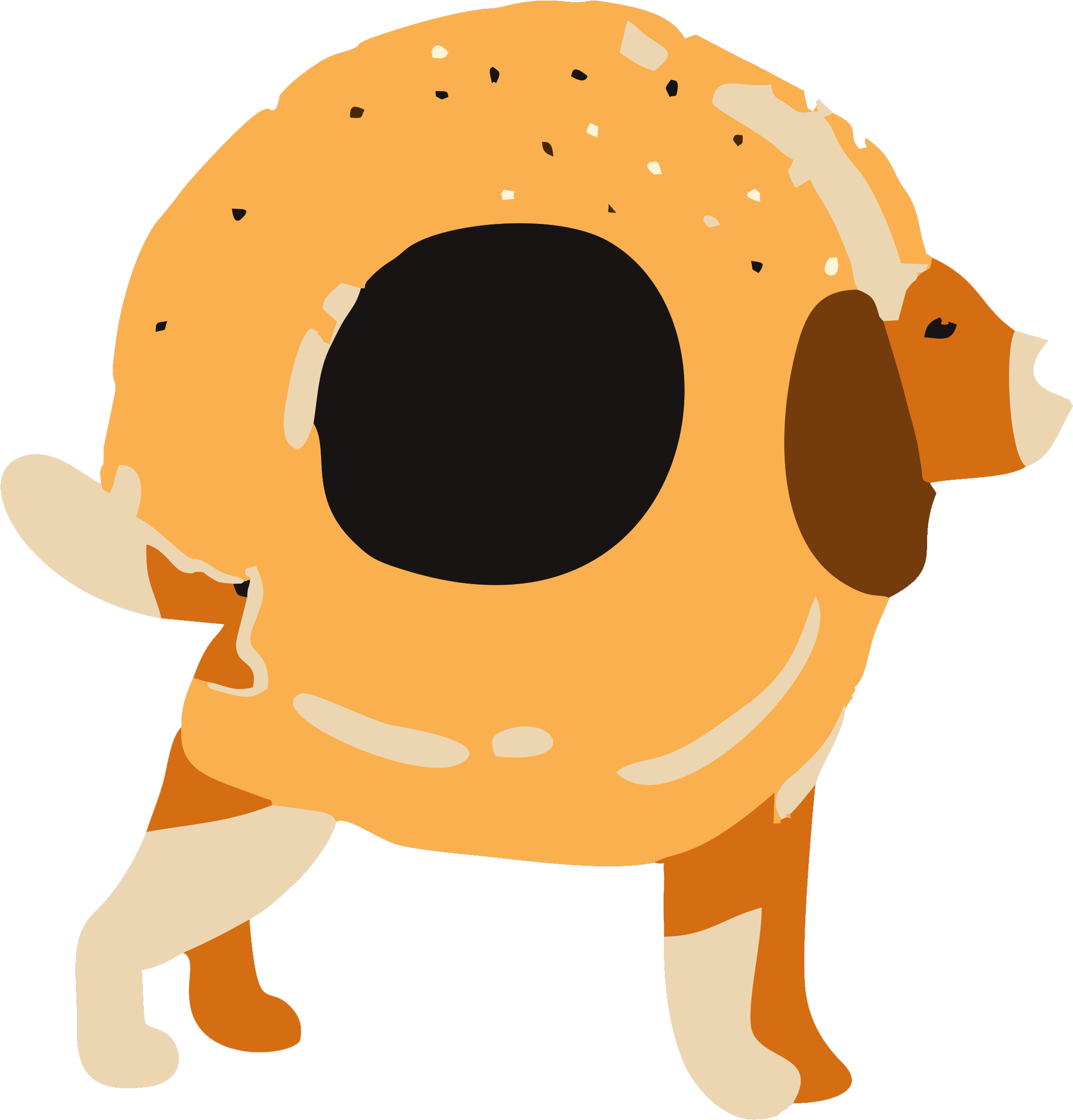 Beagle Shirt Bagel Funny Cute Love Dog Puppy Doge Pup - Dog (2147x2289)