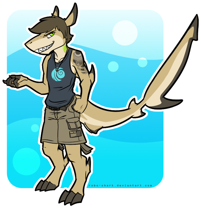 Jay The Blacktip Reef Shark By - Black Tip Reef Shark Body (817x737)