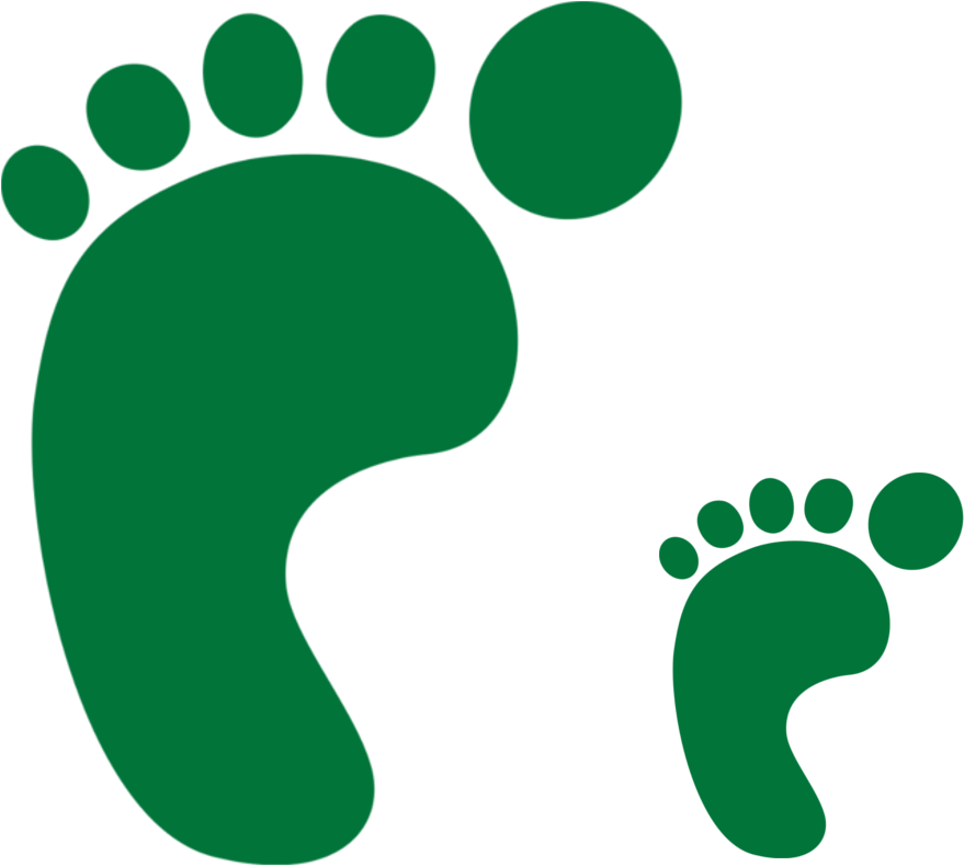 Foot Print - Walking Feet Animated Gif - (1015x871) Png Clipart Download