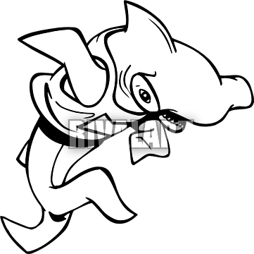 Clipart Info - Hammerhead Shark (361x360)